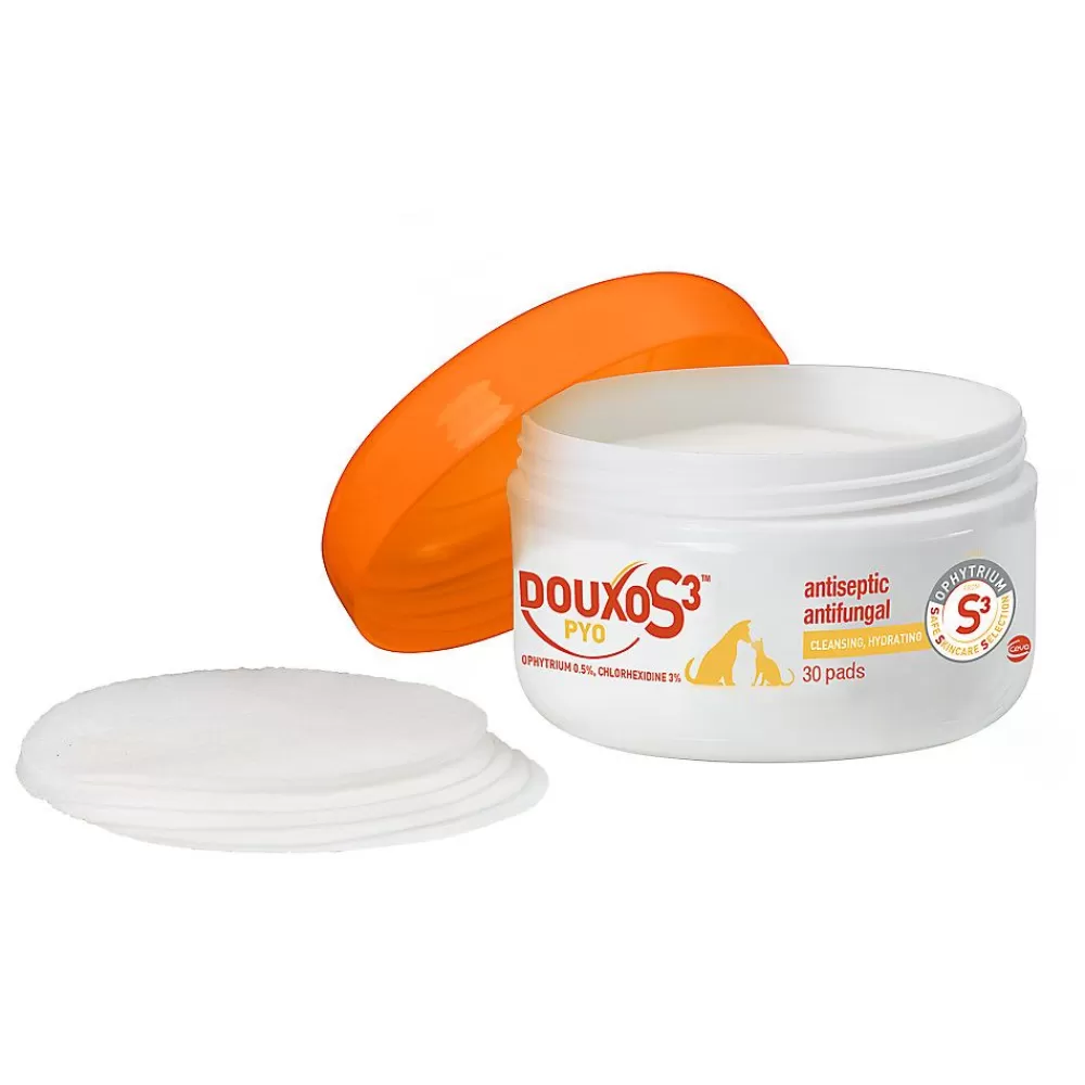 Grooming Supplies<DOUXO S3 Chlorhexidine Antiseptic Antifungal Cleansing Pads - 30 Ct