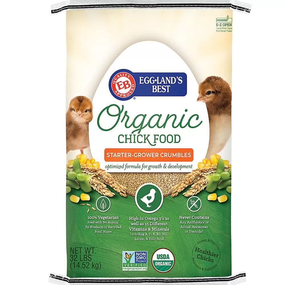 Chicken<Eggland's Best ® Organic Chick Starter Grower Crumbles