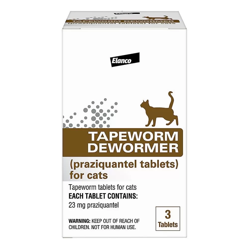 Health & Wellness<Elanco Tapeworm Dewormer Tablets For Cats