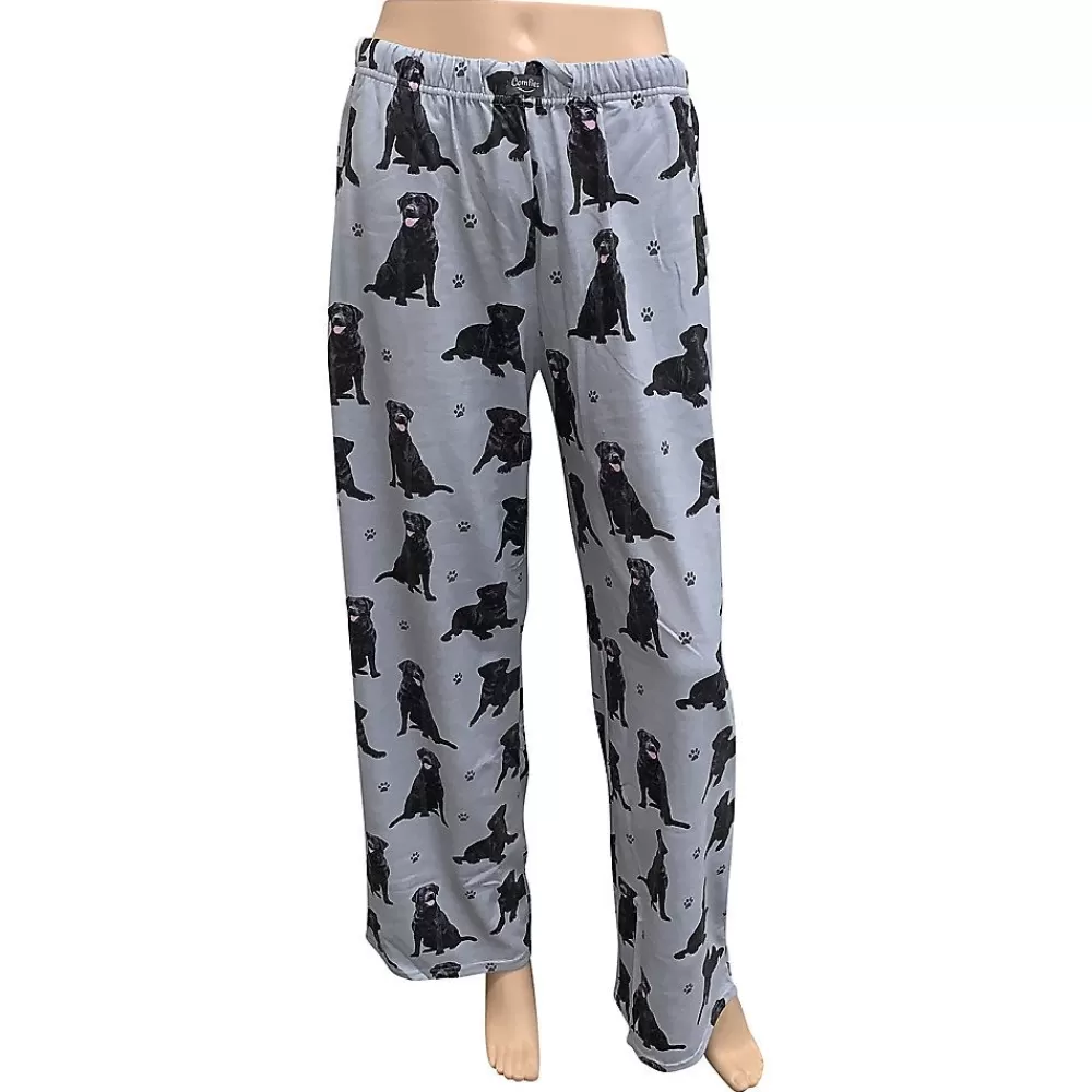 Pajamas<E&S Pets Black Labrador Pajama Bottoms For People