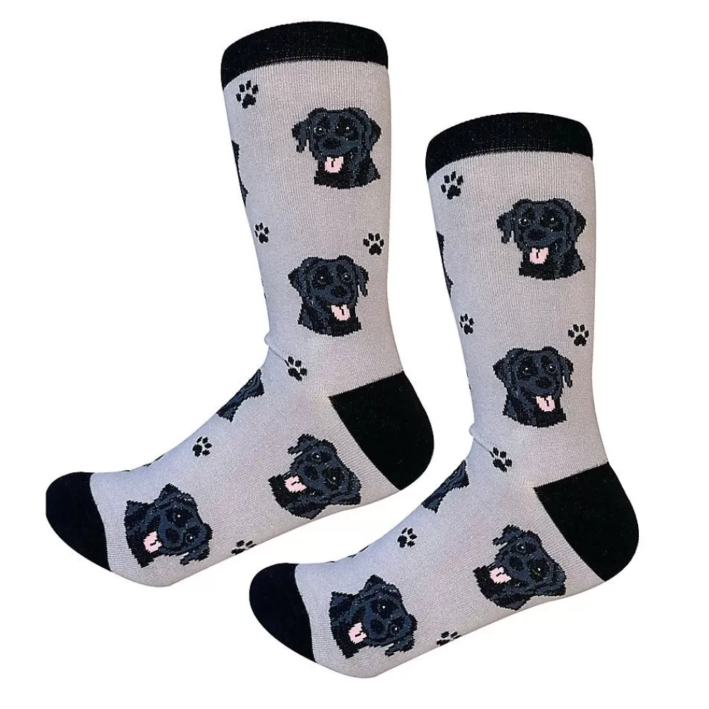 Socks<E&S Pets Black Labrador Socks For People