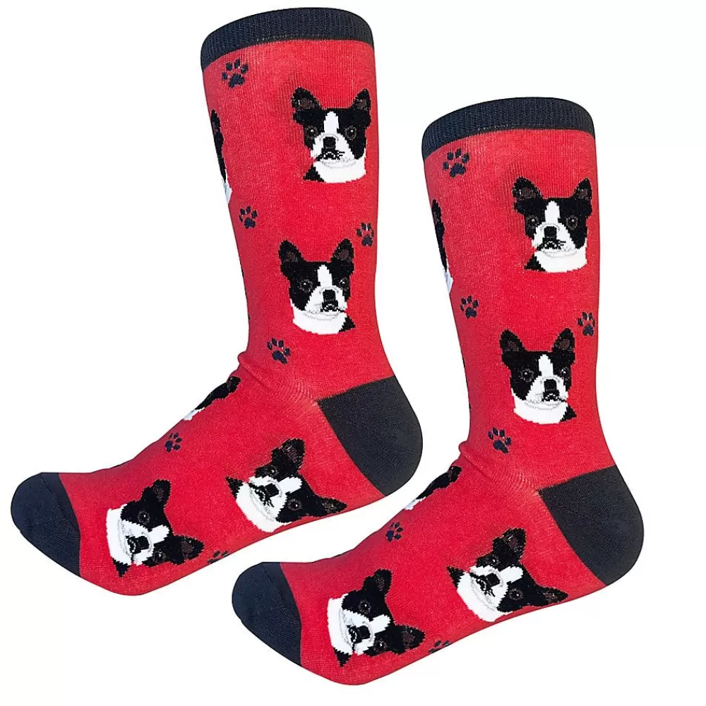 Socks<E&S Pets Boston Terrier Socks For People