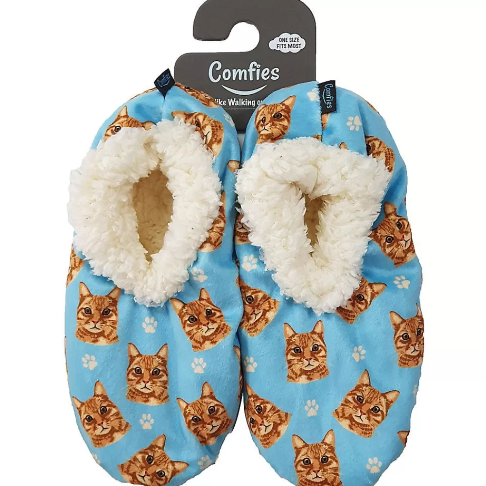 Slippers<E&S Pets Orange Tabby Cat Slippers For People