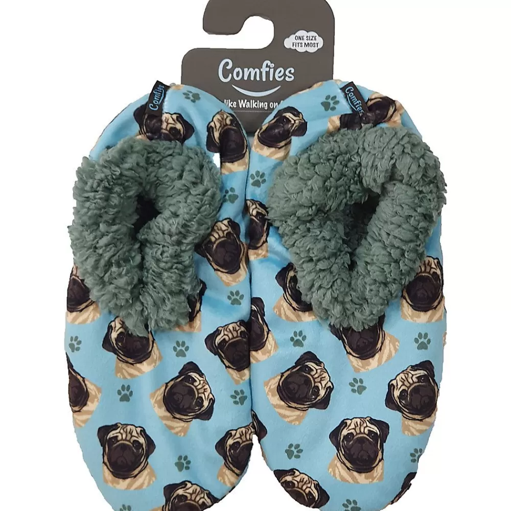 Slippers<E&S Pets Pug Slippers For People