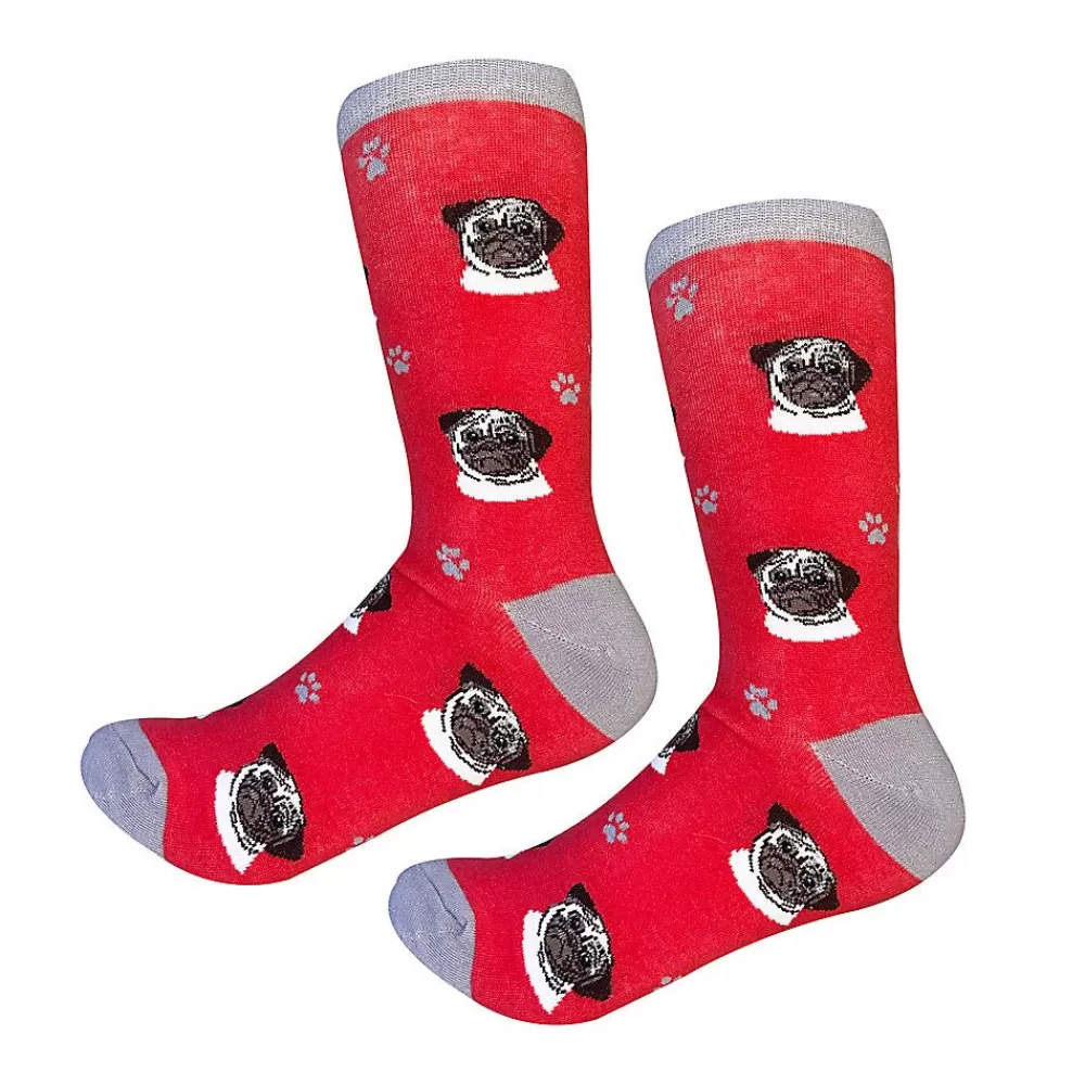 Socks<E&S Pets Pug Socks For People