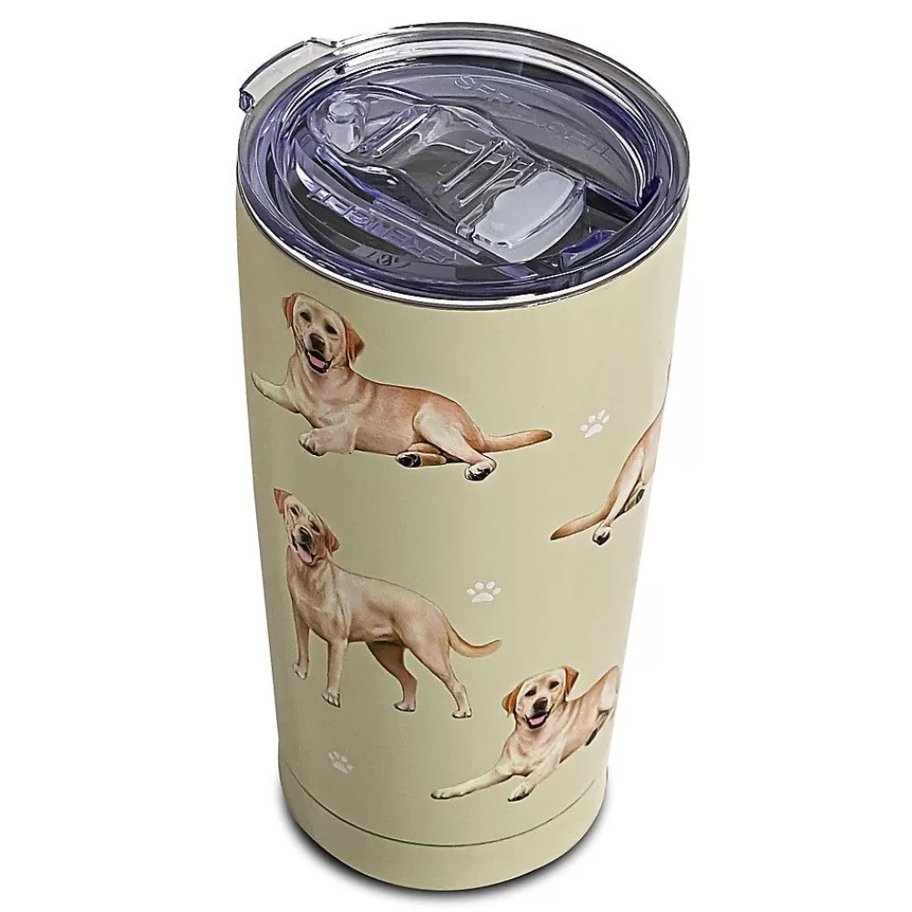 Drinkware<E&S Pets Yellow Labrador Serengeti Tumbler Travel Mug For People