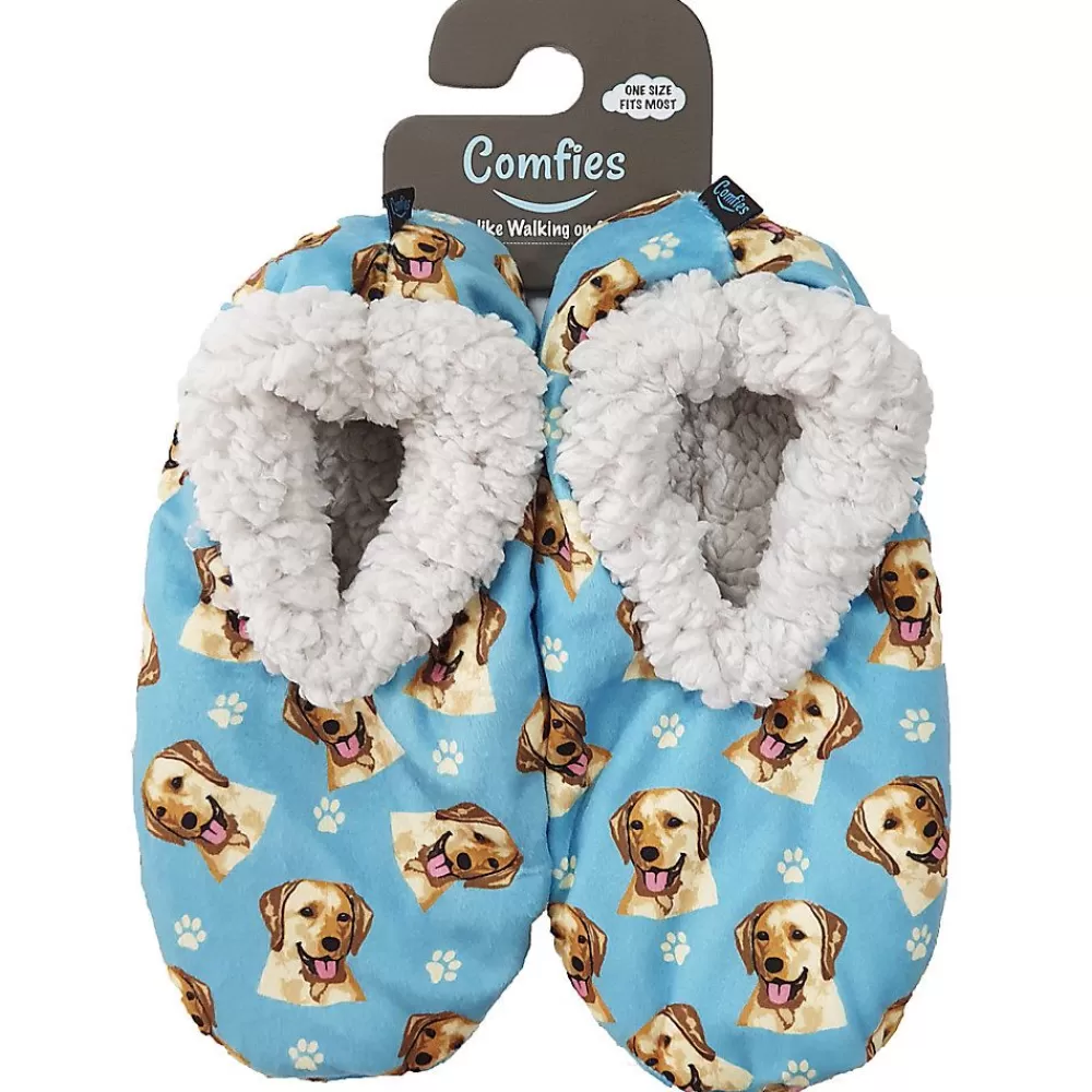 Slippers<E&S Pets Yellow Labrador Slippers For People