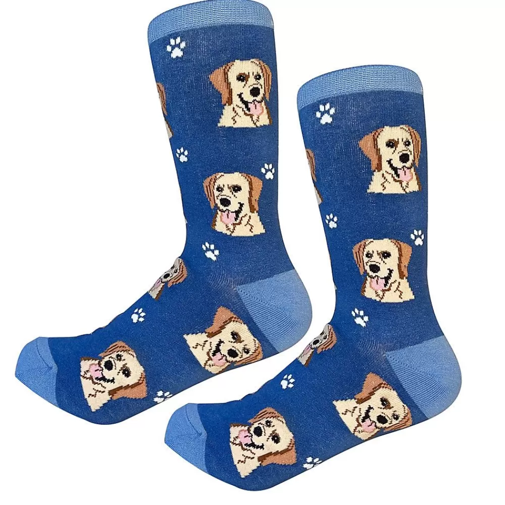 Socks<E&S Pets Yellow Labrador Socks For People