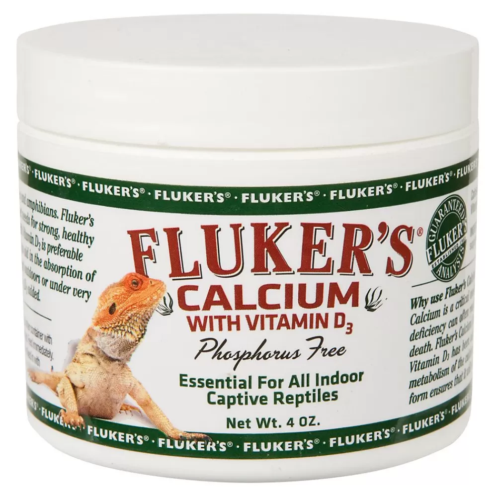 Chameleon<Fluker's ® Phosphorous Free Calcium With Vitamin D3 Indoor Reptile Supplement