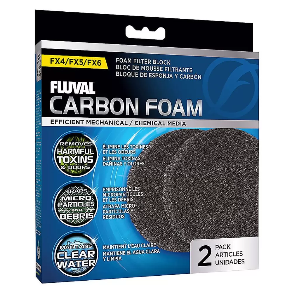 Shrimp<Fluval ® Fx5/Fx6 Carbon Foam 2 Pack