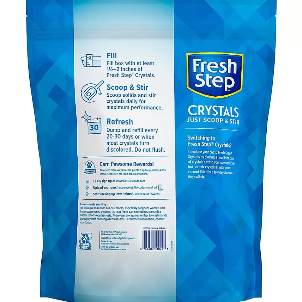 Litter<Fresh Step ® Crystals Silica Cat Litter - Lightweight