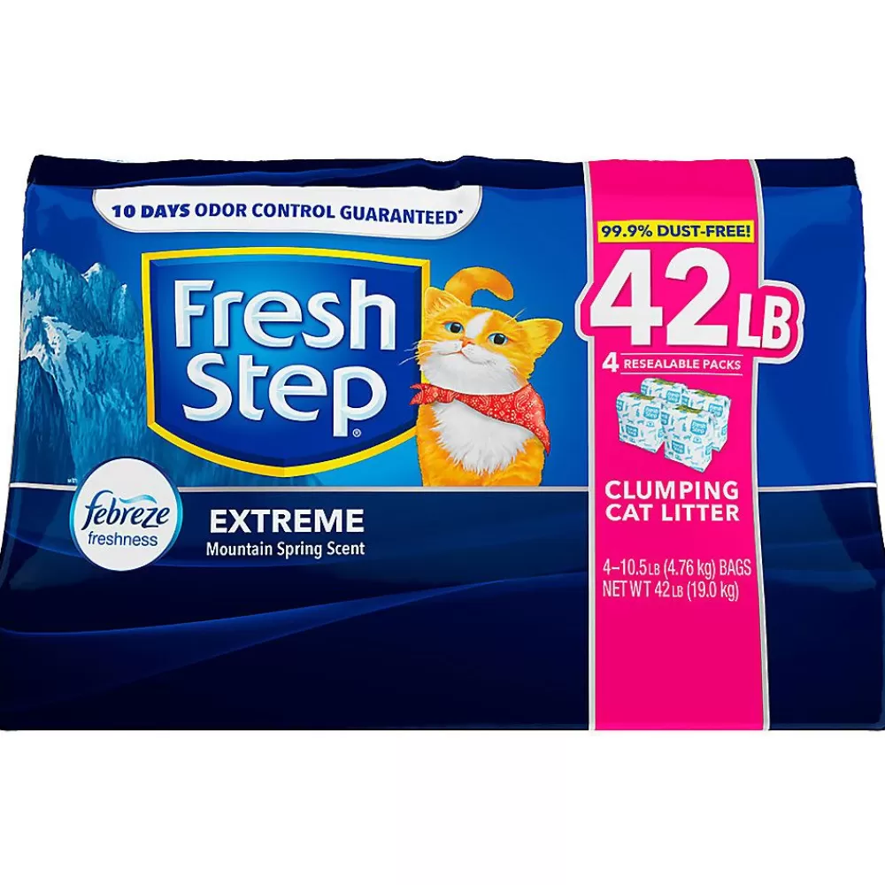 Litter<Fresh Step ® Extreme With Febreze Clumping Clay Cat Litter - Mountain Spring Scented, Low Dust