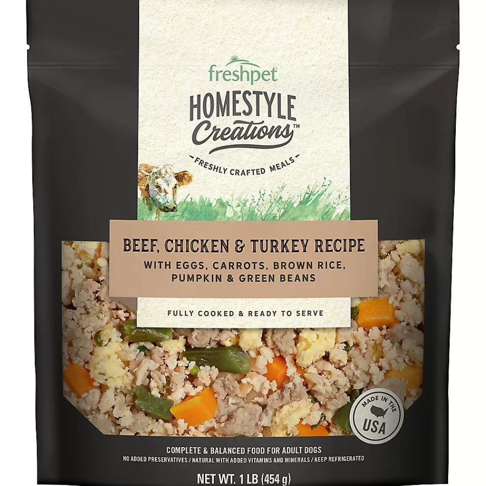 Fresh & Frozen Dog Food<Freshpet ® Homestyle Creations All Life Stage Dog Food - Fresh, Beef, Chicken & Turkey
