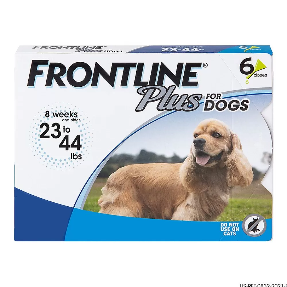 Flea & Tick<Frontline Plus Flea And Tick Dog Treatment 23-44 Lbs