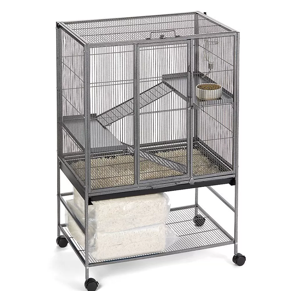 Cages, Habitats & Hutches<Full Cheeks Chew Proof Small Pet Habitat - Includes Cage, Trays, Ramps, Shelves & Wheels