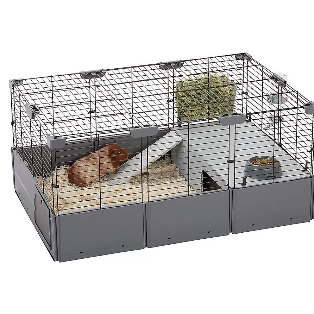 Cages, Habitats & Hutches<Full Cheeks Customizable Small Pet Habitat - Includes Cage, Hideaway, Hay Feeder, Bowl, & Bot