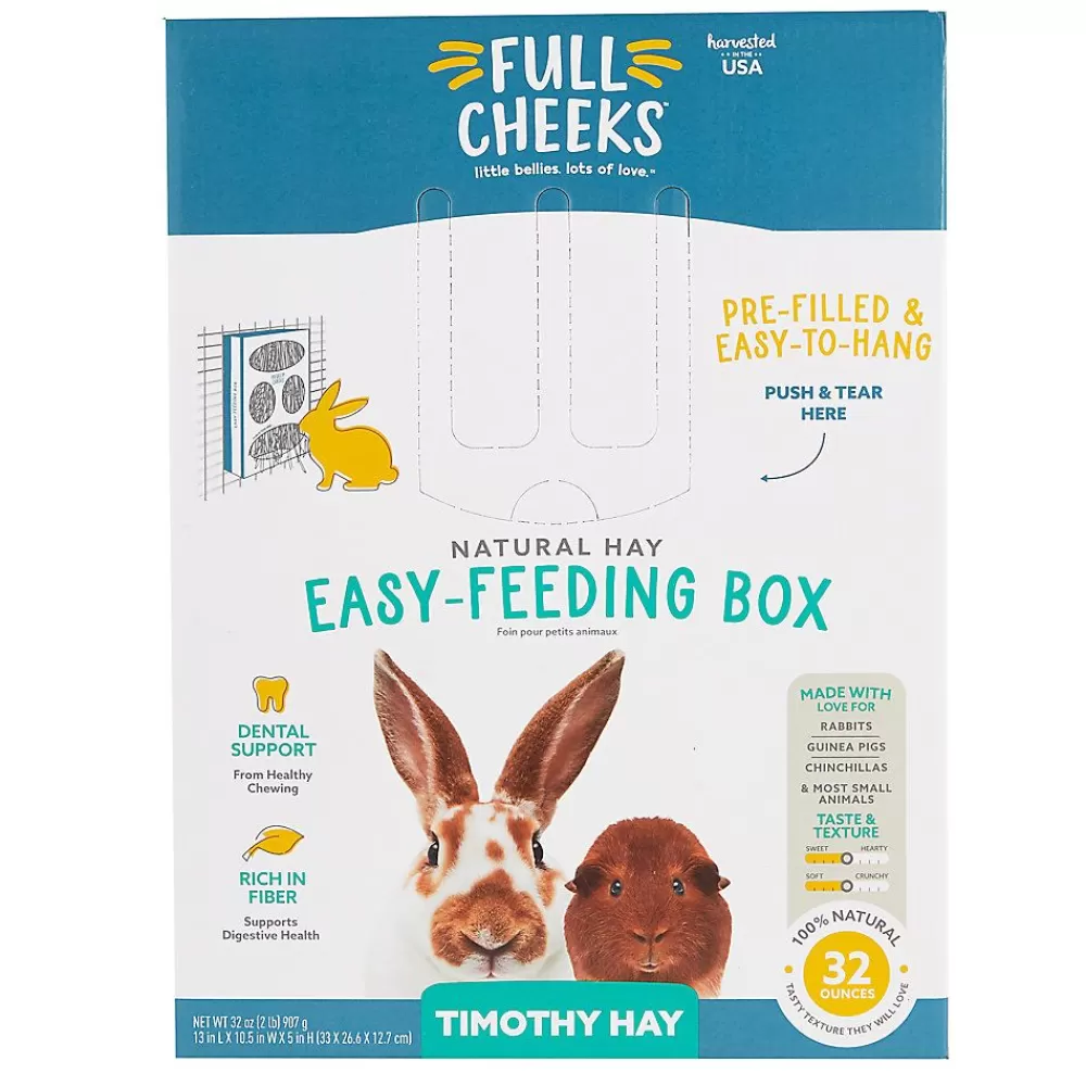 Hay<Full Cheeks Easy Feeding Natural Hay Box