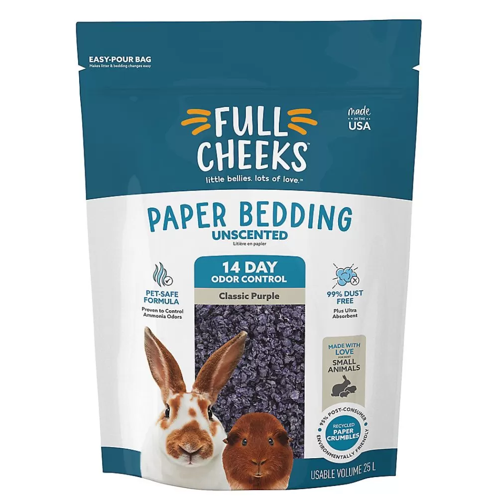 Chinchilla<Full Cheeks Odor Control Small Pet Crumbled Paper Bedding - Purple