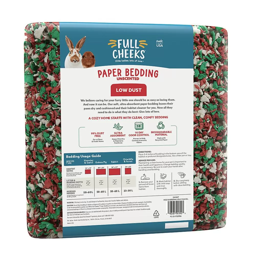 Litter & Bedding<Full Cheeks Odor Control Small Pet Holiday Paper Bedding - Jolly Fun