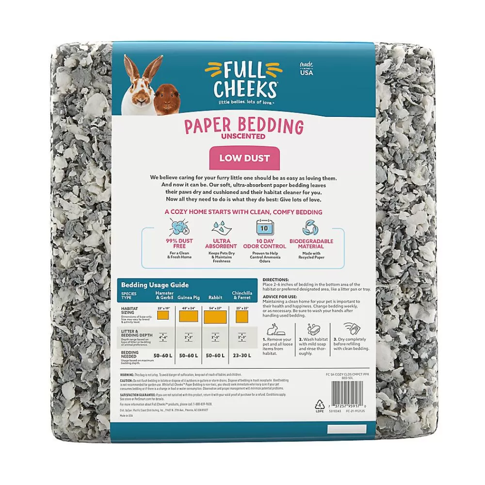 Ferret<Full Cheeks Odor Control Small Pet Paper Bedding - Cozy Clouds
