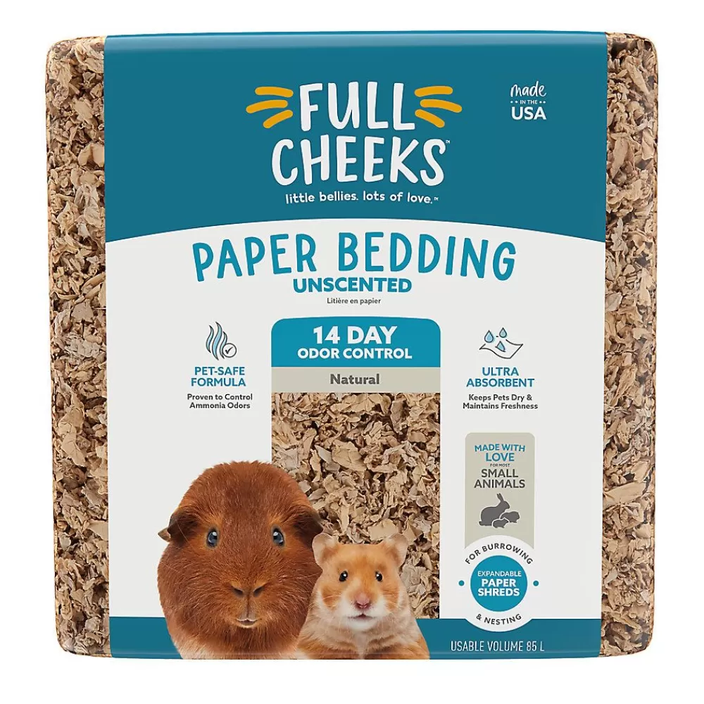 Hamster & Gerbil<Full Cheeks Odor Control Small Pet Paper Bedding - Natural
