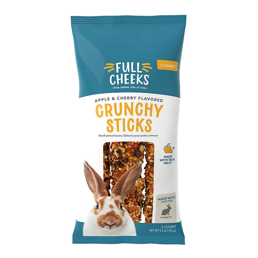 Treats<Full Cheeks Rabbit Crunchy Sticks - Apple & Cherry