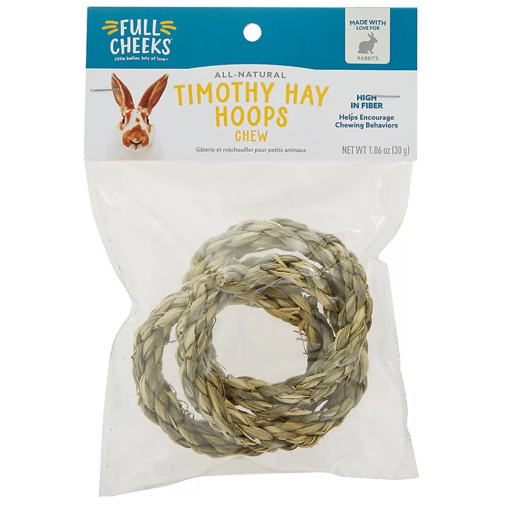 Toys & Habitat Accessories<Full Cheeks Small Pet Timothy Hay Hoop Rabbit Chew