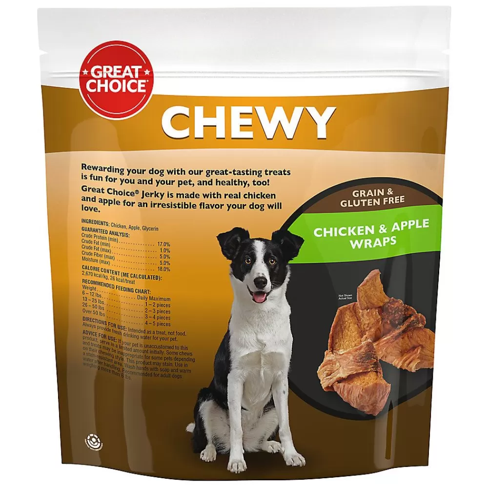 Chewy Treats<Great Choice ®Dog Wrapped Treat - Apple & Chicken, 16 Oz.