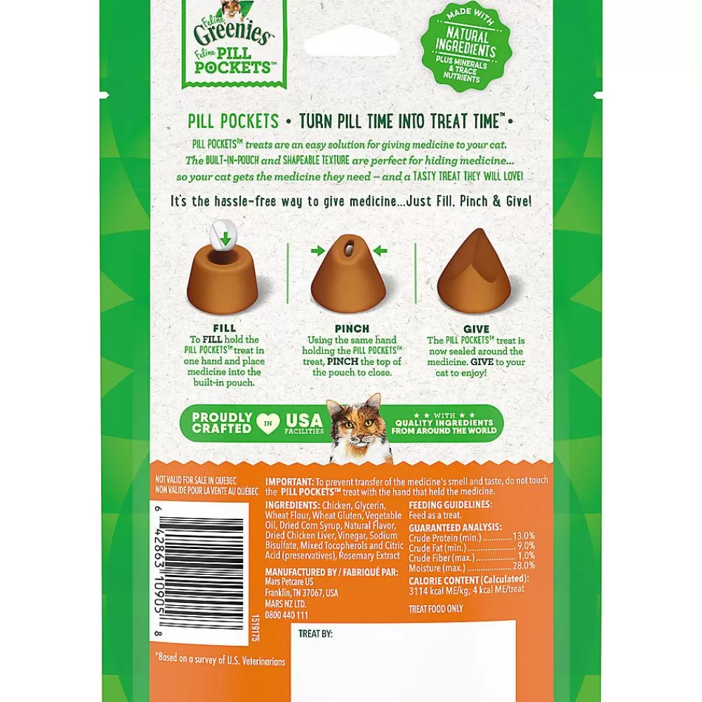 Health & Wellness<Greenies Feline Pill Pockets Cat Treats - Chicken