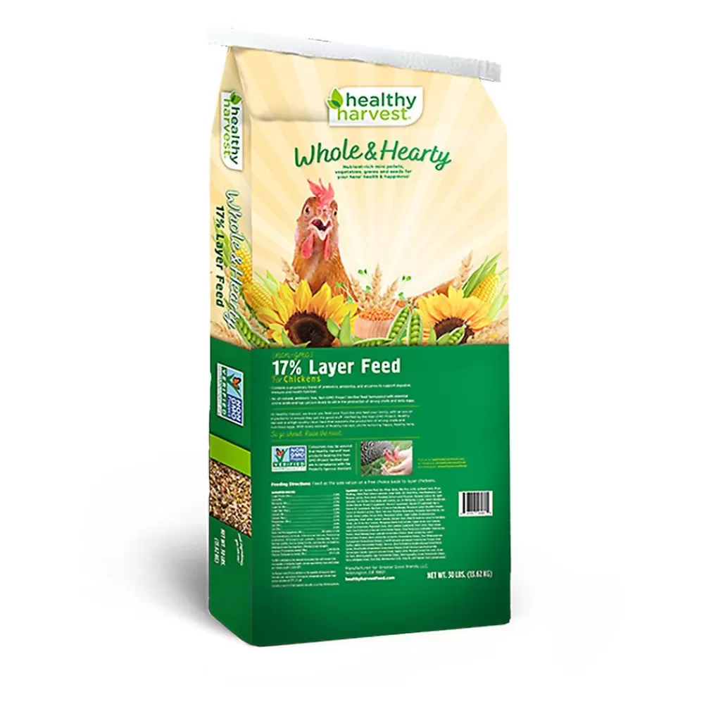 Chicken<Healthy Harvest ® Whole & Hearty Non-Gmo Layer Feed
