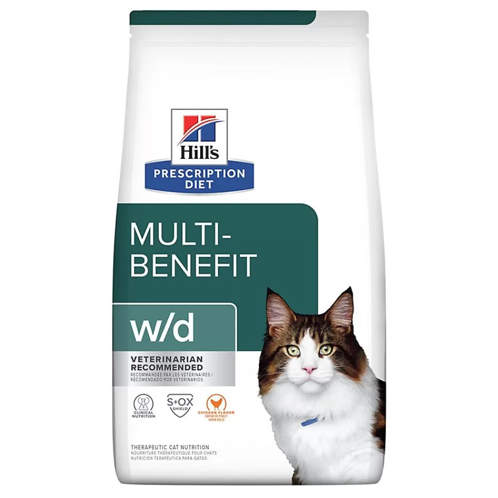 Veterinary Authorized Diets<Hill's Prescription Diet Hill'S® Prescription Diet® W/D Multi-Benefit Digestive/Weight/Glucose/Urinary Management Dry Cat Foo