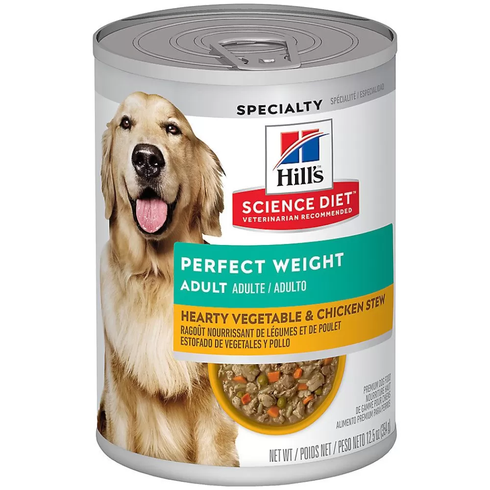 Canned Food<Hill's Science Diet Hill'S® Science Diet® Perfect Weight Adult Wet Dog Food - Vegetable & Chicken Stew, 12.5 Oz