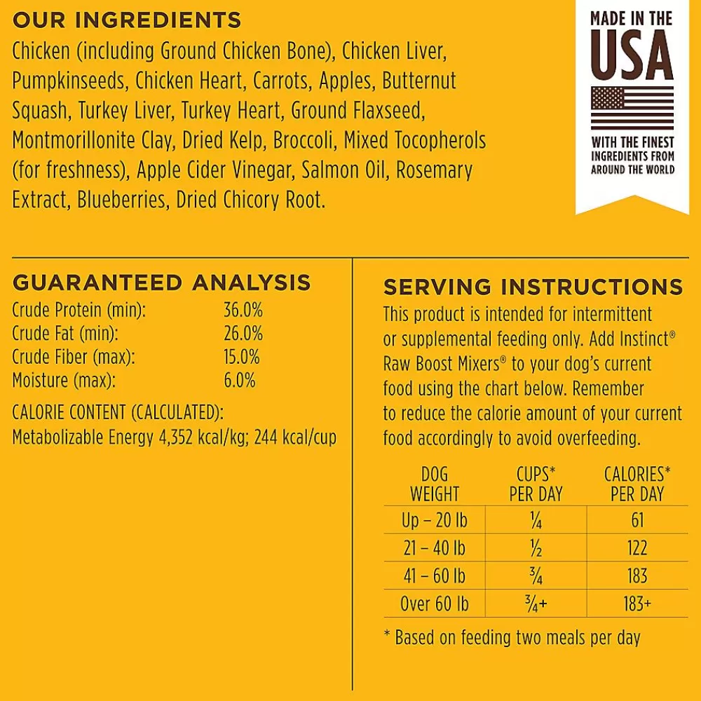 Food Toppers<Instinct ® Raw Boost Mixers All Life Stage Dog Food Topper - Grain Free, Freeze Dried Raw, Chicken