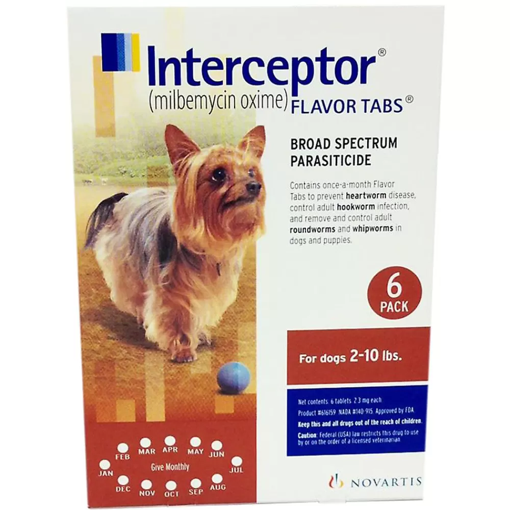Pharmacy<Interceptor For Dogs 2-10 Lbs Brown - 6 Month Or 12 Month