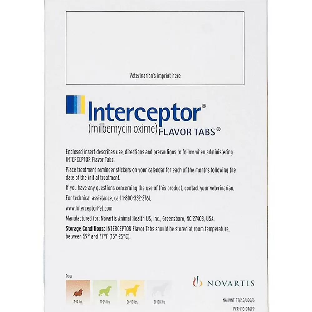 Pharmacy<Interceptor For Dogs 2-10 Lbs Brown - 6 Month Or 12 Month