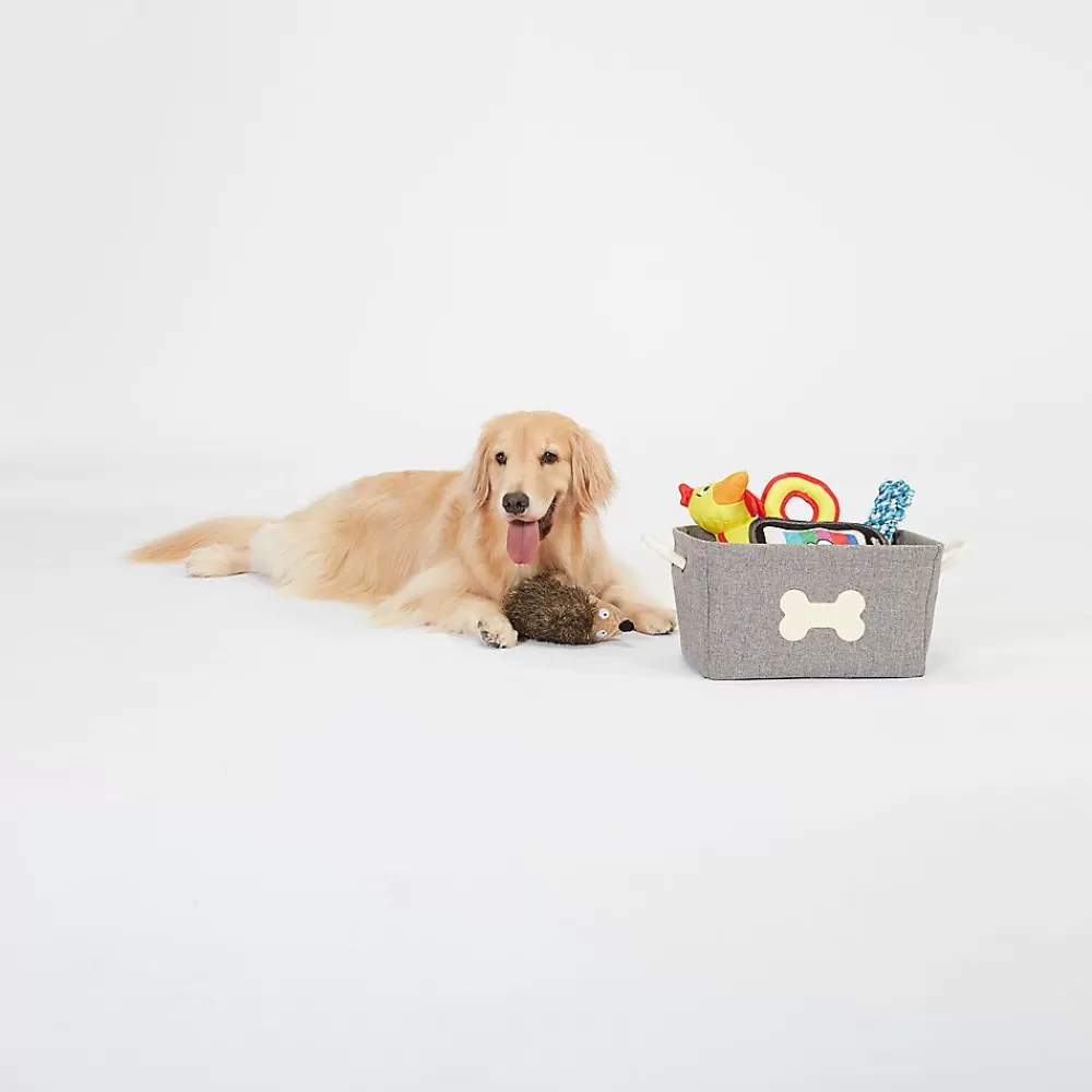 Storage<Joyhound Linen Toy Box Grey