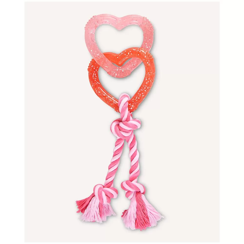 Toys<Joyhound Valentine'S Day Rope With Tpr Hearts Dog Toy Red & Pink