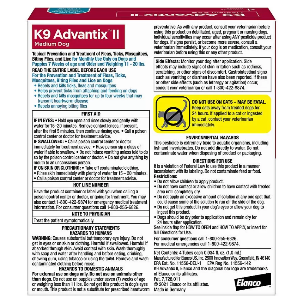 Flea & Tick<K9 Advantix ® Ii 11-20 Lbs Dog Flea & Tick Treatment