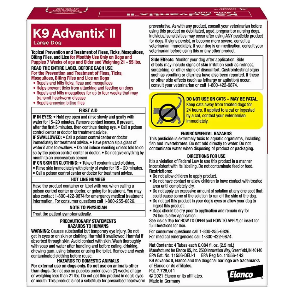 Flea & Tick<K9 Advantix ® Ii 21-55 Lbs Dog Flea & Tick Treatment