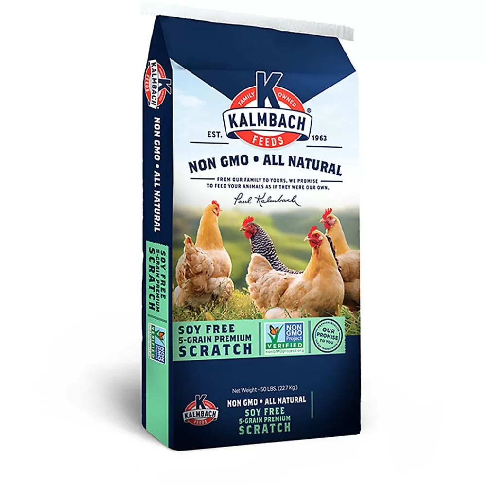 Chicken<Kalmbach Feeds ® Soy-Free Non-Gmo 5 Grain Premium Scratch