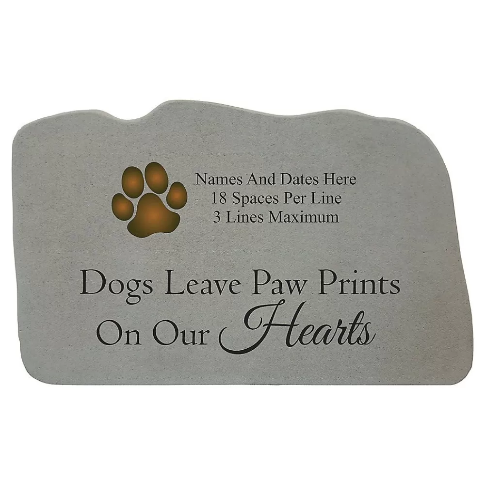 Personalized<Kay Berry Dogs Leave Paw Prints With Paw Print Personalized Memorial Stone