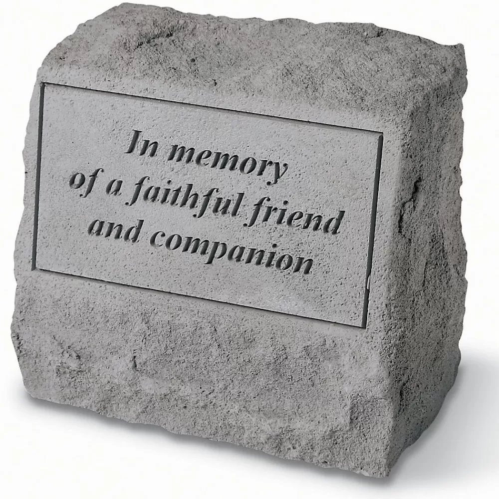 Stone<Kay Berry Faithful Friend Pet Memorial Stone