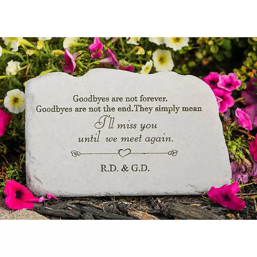 Personalized<Kay Berry Goodbyes Are Not Forever Personalized Pet Memorial Stone