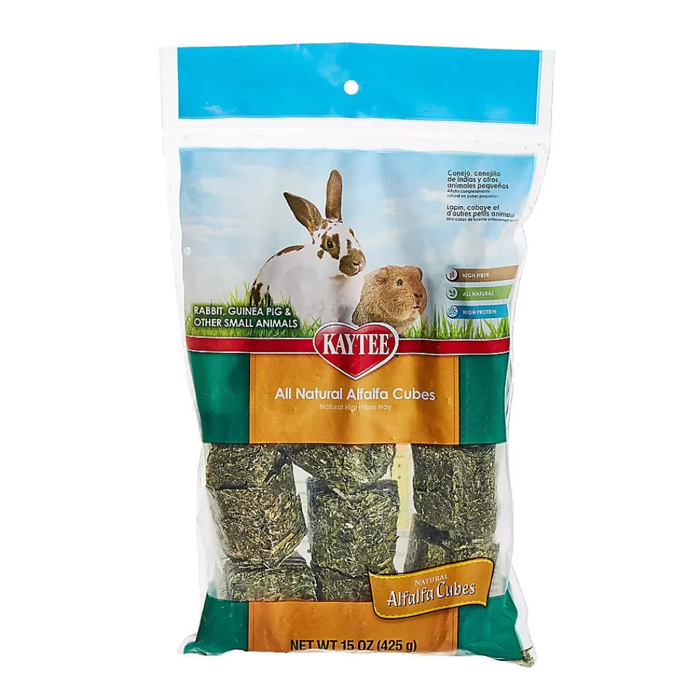 Hay<Kaytee ® All Natural Alfalfa Hay Cubes