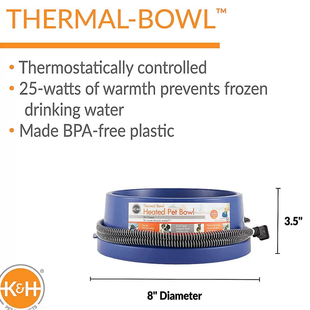 Bowls & Feeders<K&H Pet Products Thermal Outdoor Dog Bowl