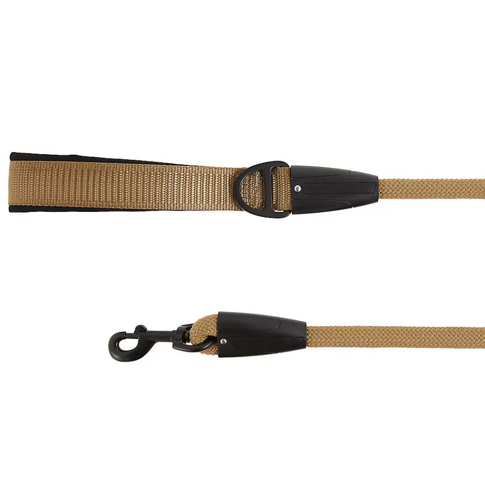 Collars, Harnesses & Leashes<KONG ® Neoprene Handle Rope Dog Leash: 4-Ft Long Tan