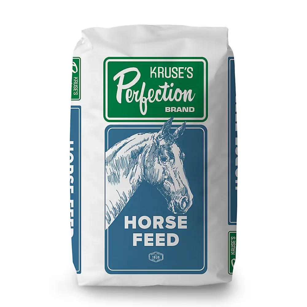 Feed<Kruse's Perfection Brand Perfectly Senior Summer Horse Feed, 50Lb