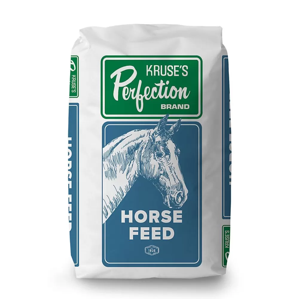 Feed<Kruse's Perfection Brand Perfectly Senior Winter Horse Feed, 50Lb