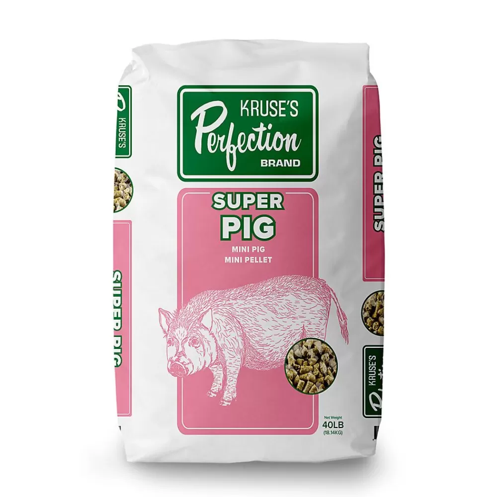 Feed<Kruse's Perfection Brand Super Mini Pig Feed, 40Lb