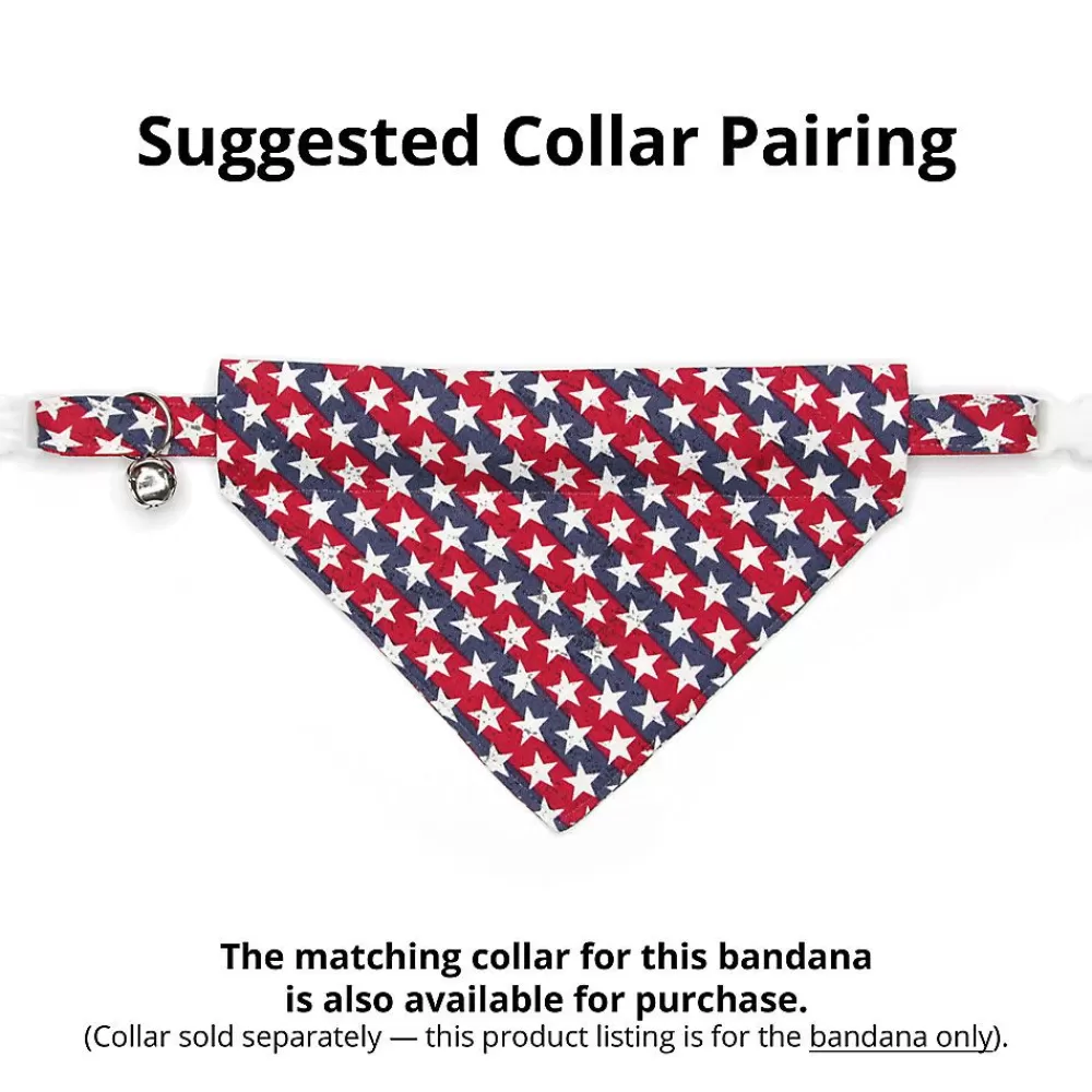 Clothing & Accessories<Made By Cleo ® Americana Patriotic Slide-On Cat Bandana